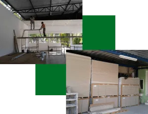 Trabalho em gesso da Gesso Forte